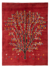 Alfombra Gabbeh - Persa - 204 x 150 cm - rojo