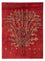 Alfombra Gabbeh - Persa - 204 x 150 cm - rojo