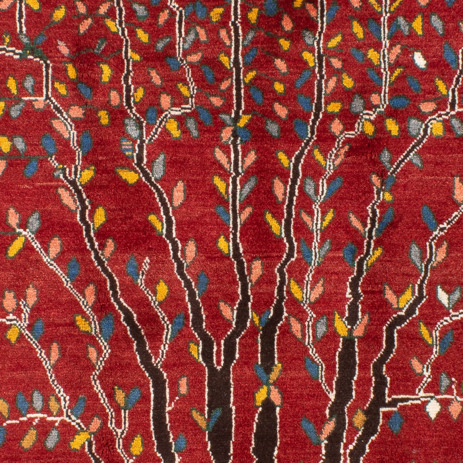 Alfombra Gabbeh - Persa - 204 x 150 cm - rojo