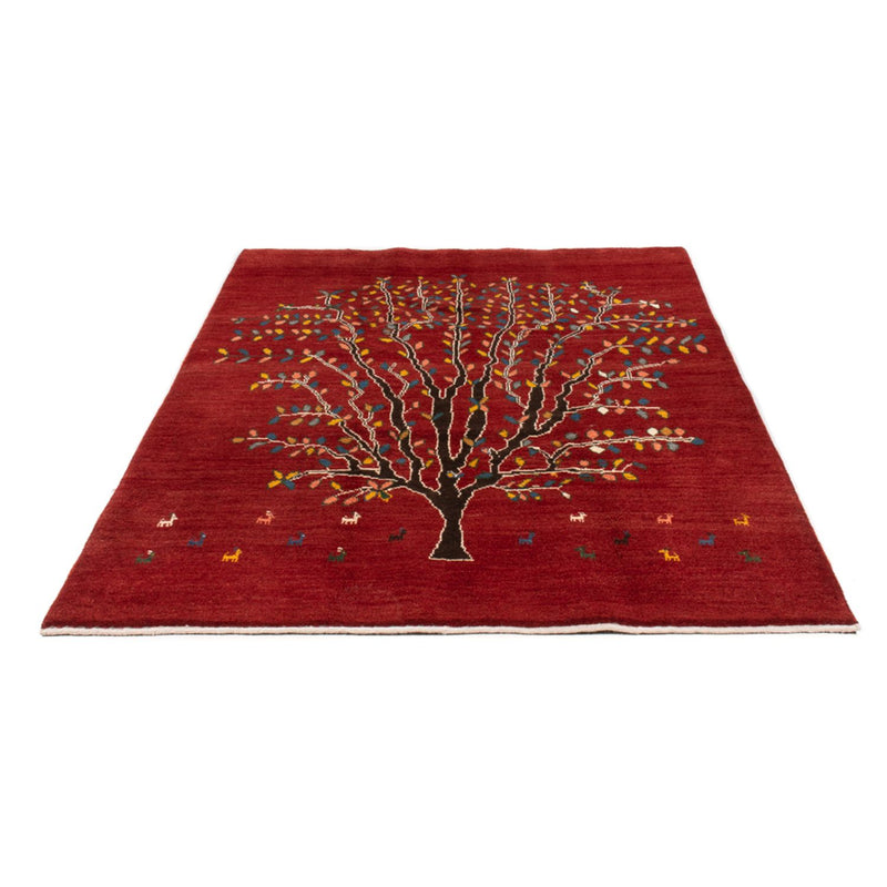 Alfombra Gabbeh - Persa - 204 x 150 cm - rojo