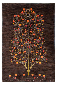 Alfombra Gabbeh - Loribaft Persa - 260 x 172 cm - marrón