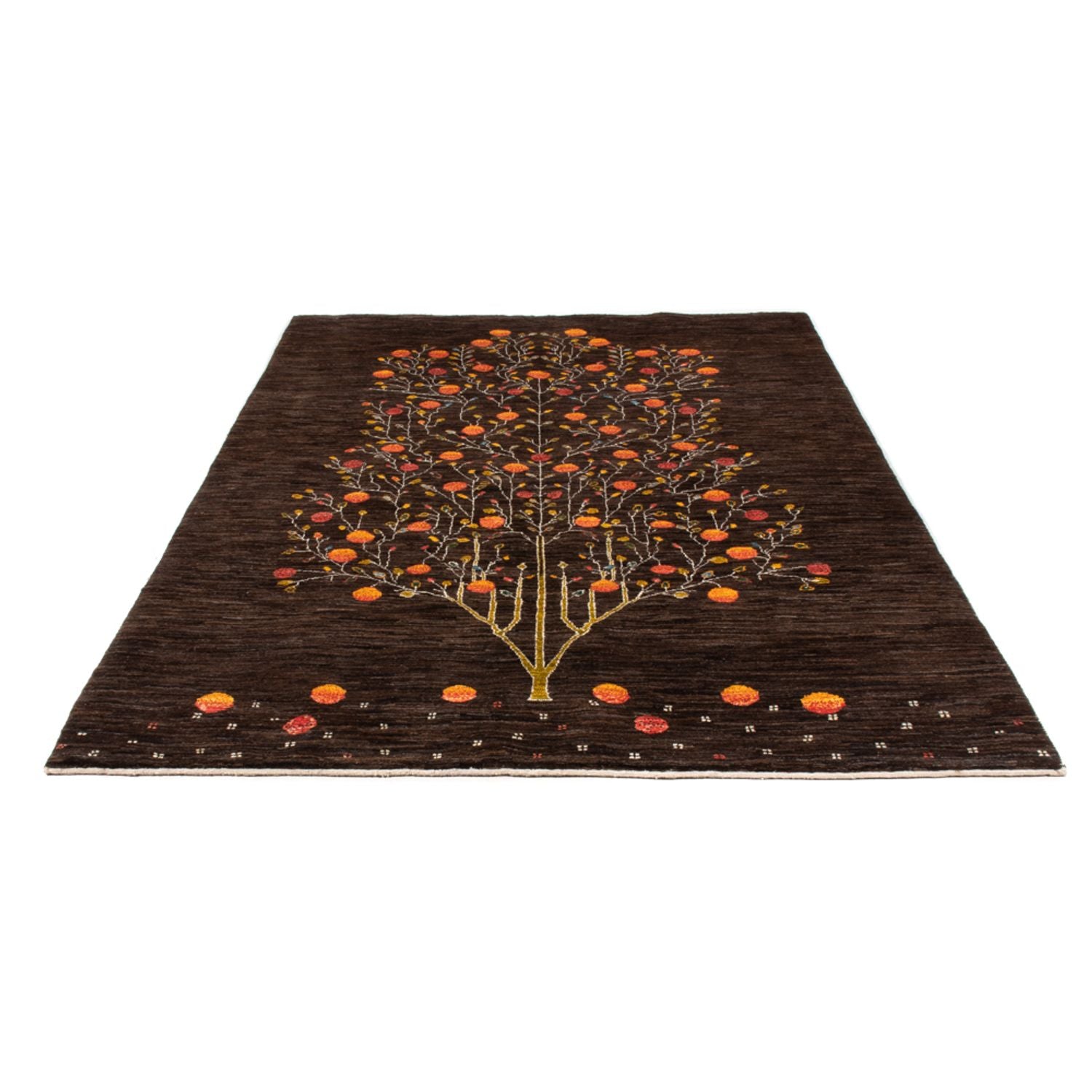 Alfombra Gabbeh - Loribaft Persa - 260 x 172 cm - marrón
