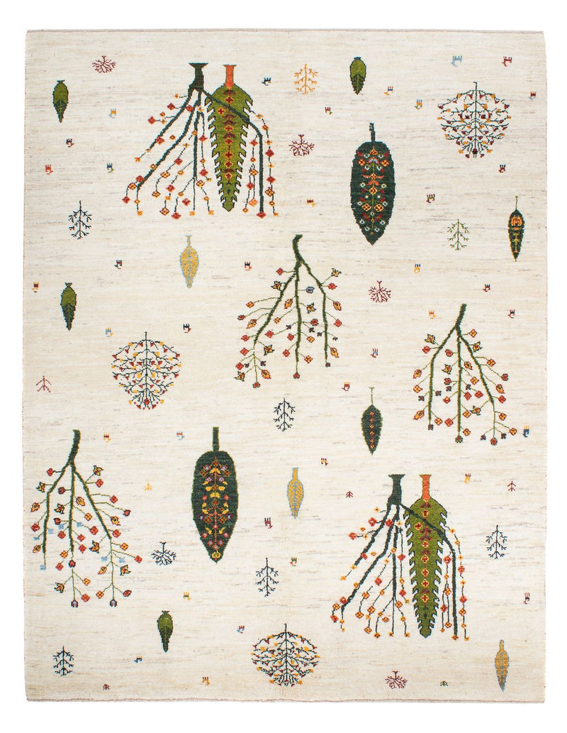 Alfombra Gabbeh - Loribaft Persa - 198 x 155 cm - natural