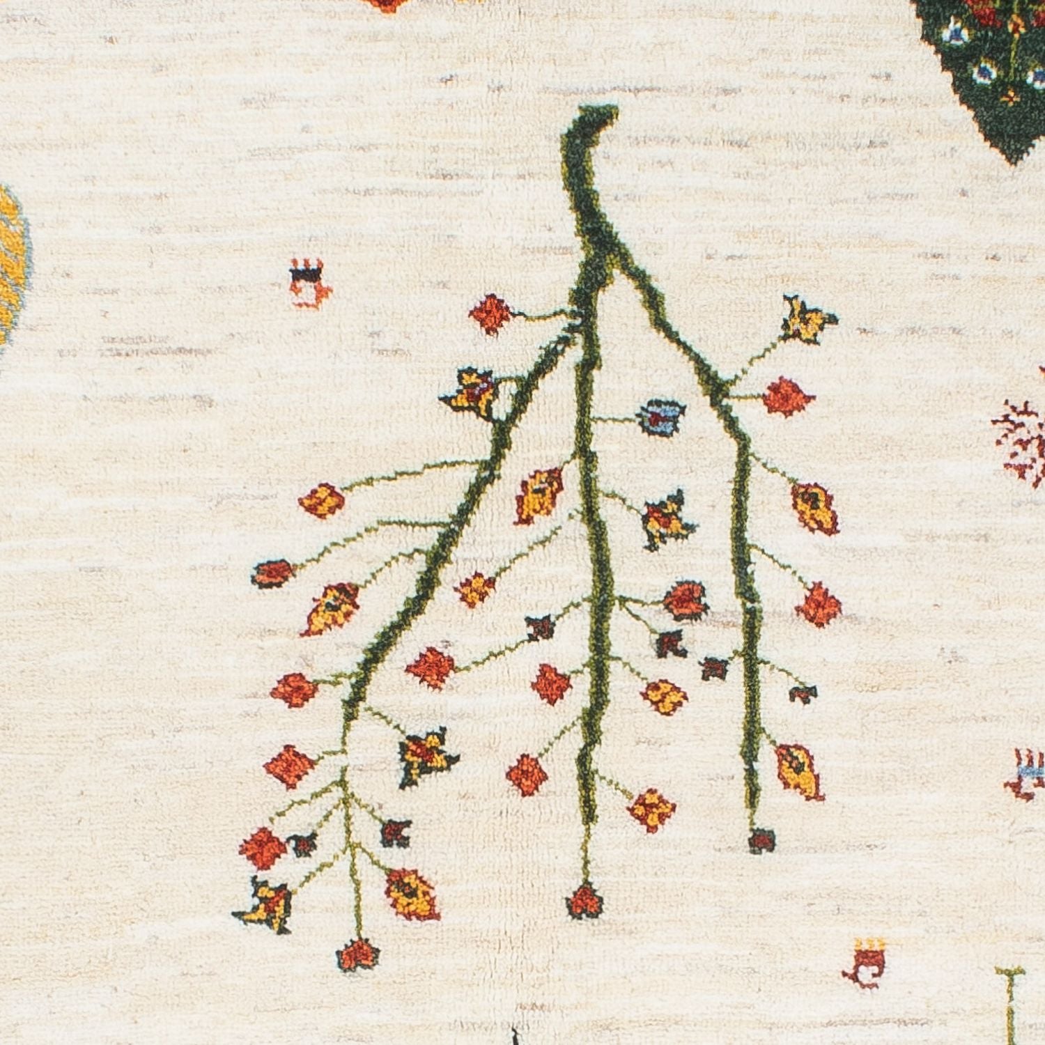 Alfombra Gabbeh - Loribaft Persa - 198 x 155 cm - natural