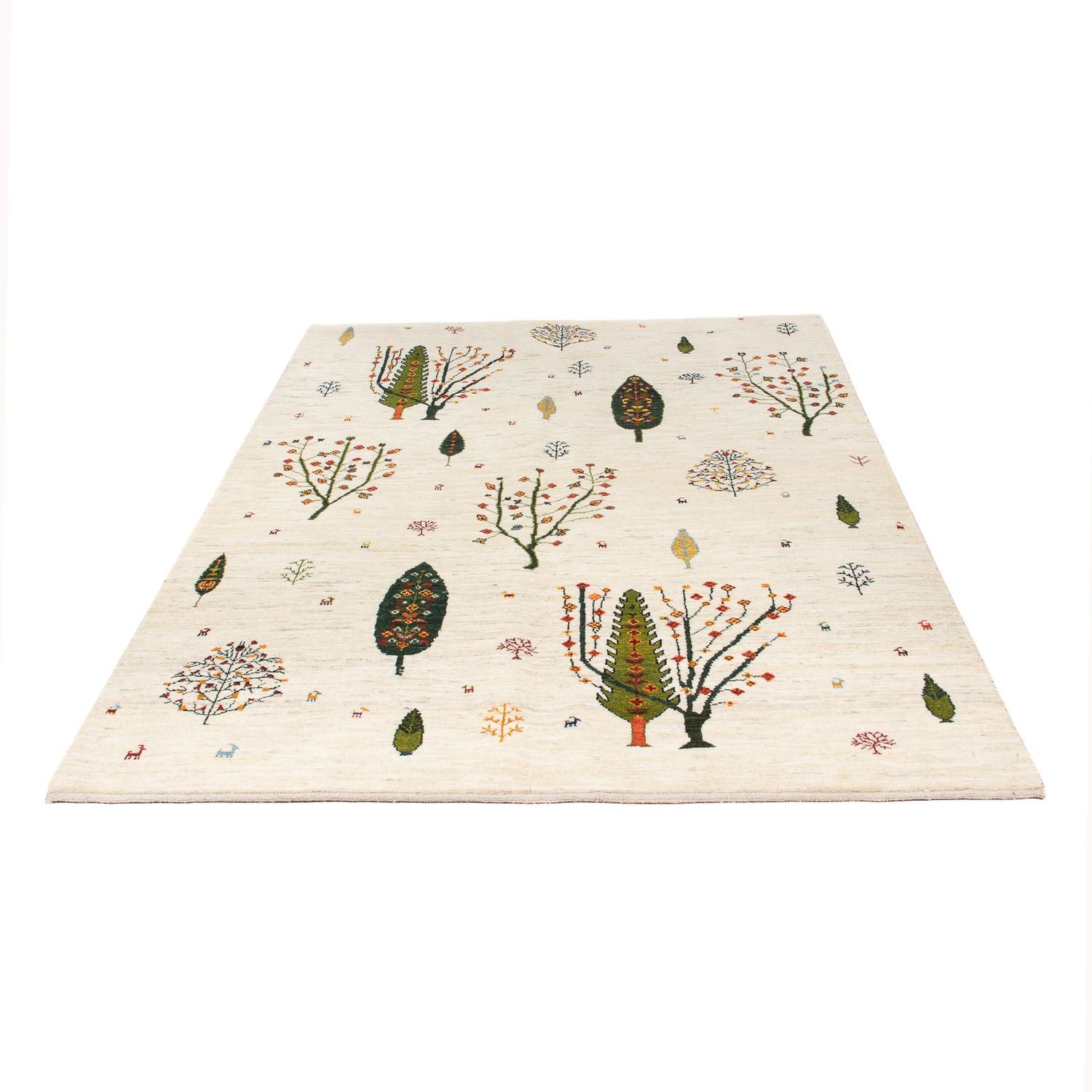 Alfombra Gabbeh - Loribaft Persa - 198 x 155 cm - natural