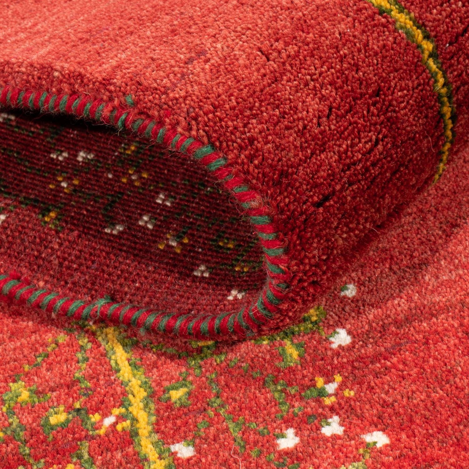 Alfombra de pasillo Alfombra Gabbeh - Persa - 240 x 70 cm - rojo