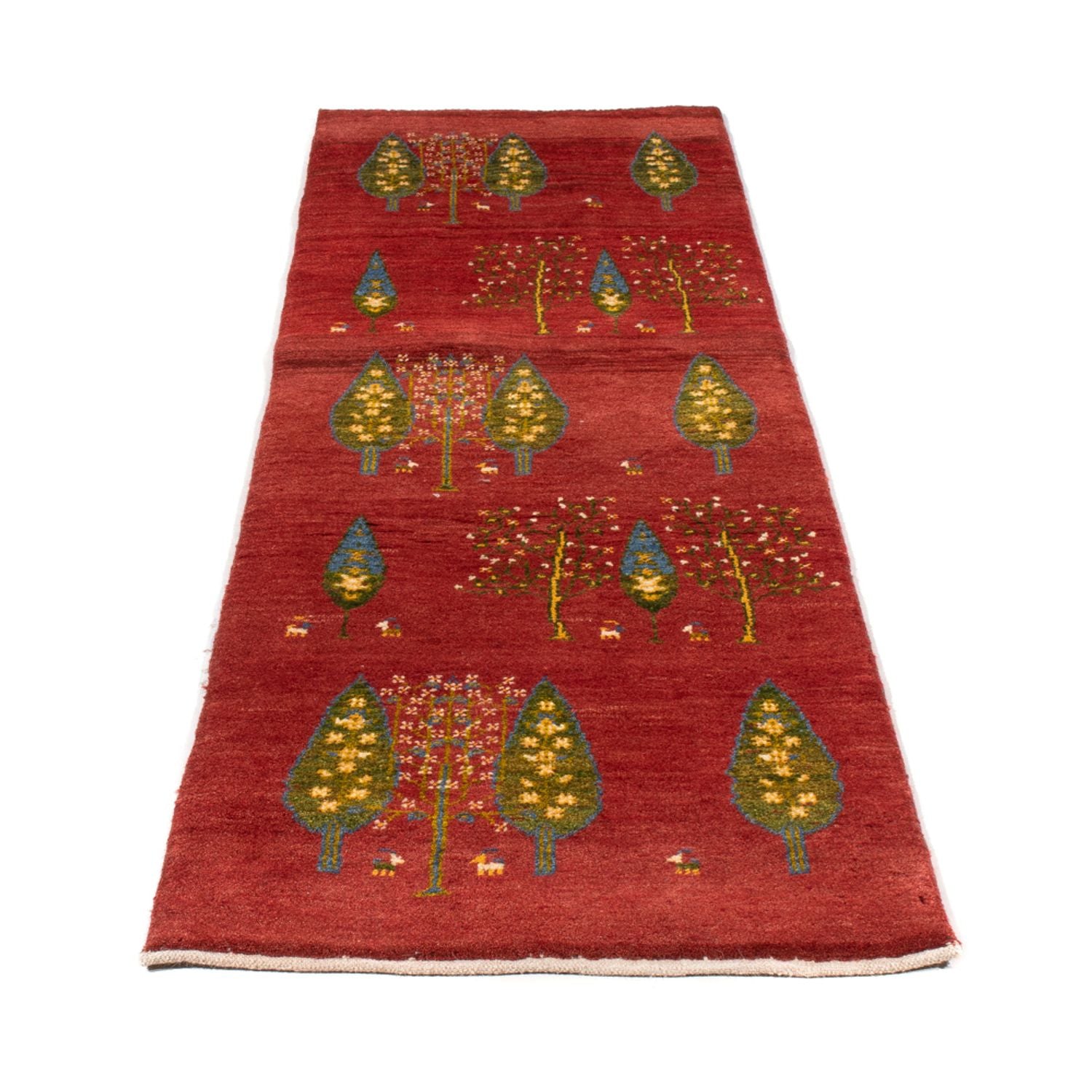 Alfombra de pasillo Alfombra Gabbeh - Persa - 240 x 70 cm - rojo