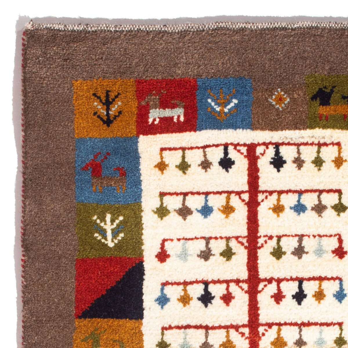 Gabbeh persa Alfombra 61x88cm - Perserteppich Wollteppich