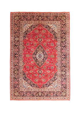 Alfombra persa - Keshan - 303 x 202 cm - rojo