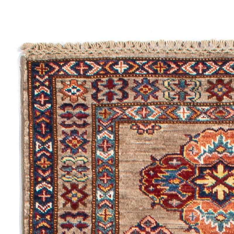 Alfombra de pasillo Alfombra Ziegler - Kazak - 254 x 79 cm - natural