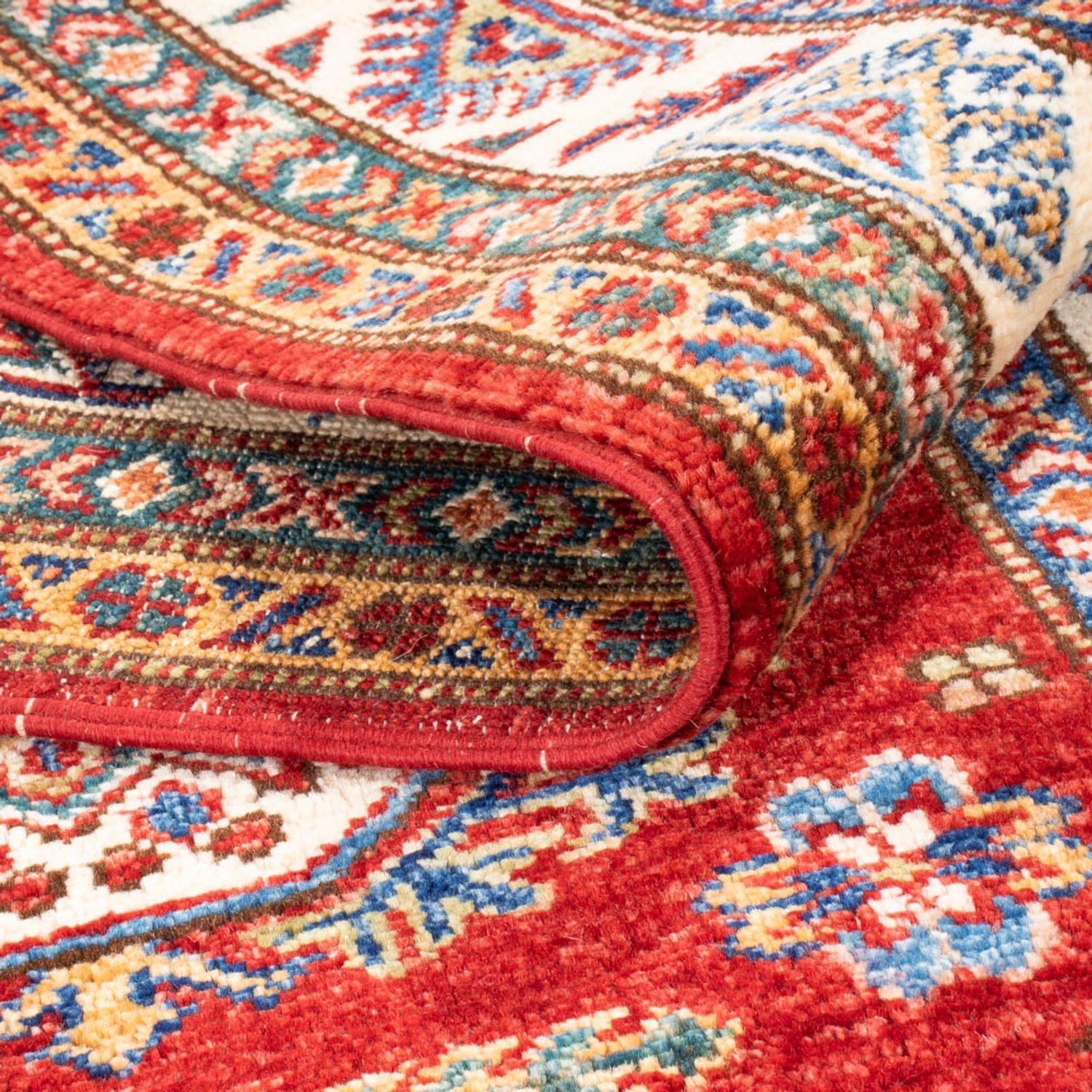 Alfombra de pasillo Alfombra Ziegler - Kazak - 203 x 81 cm - rojo