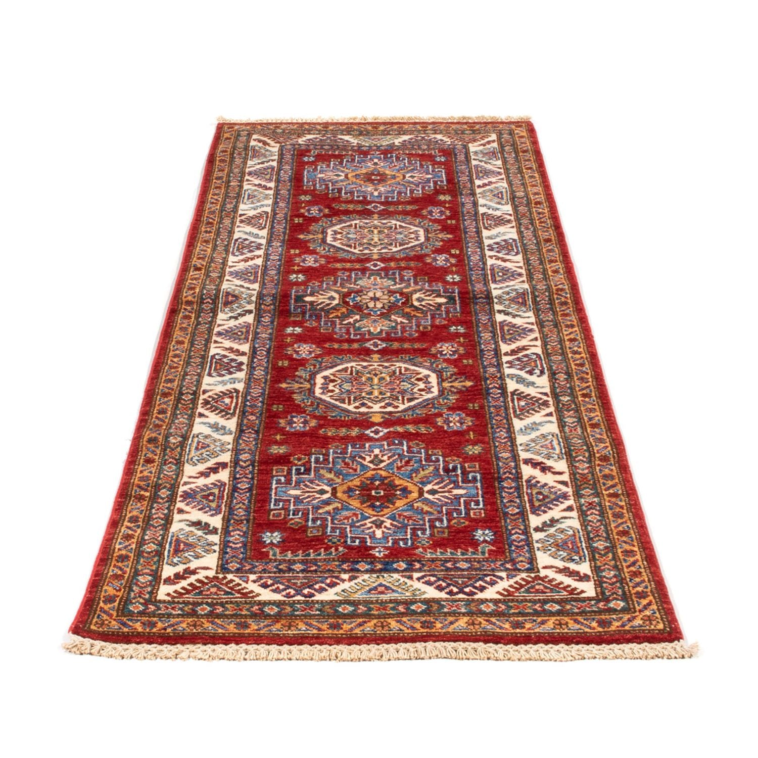 Alfombra de pasillo Alfombra Ziegler - Kazak - 203 x 81 cm - rojo