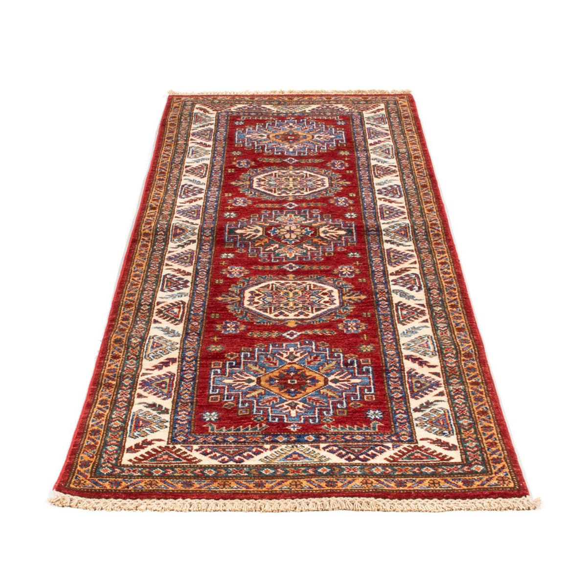 Alfombra de pasillo Alfombra Ziegler - Kazak - 203 x 81 cm - rojo