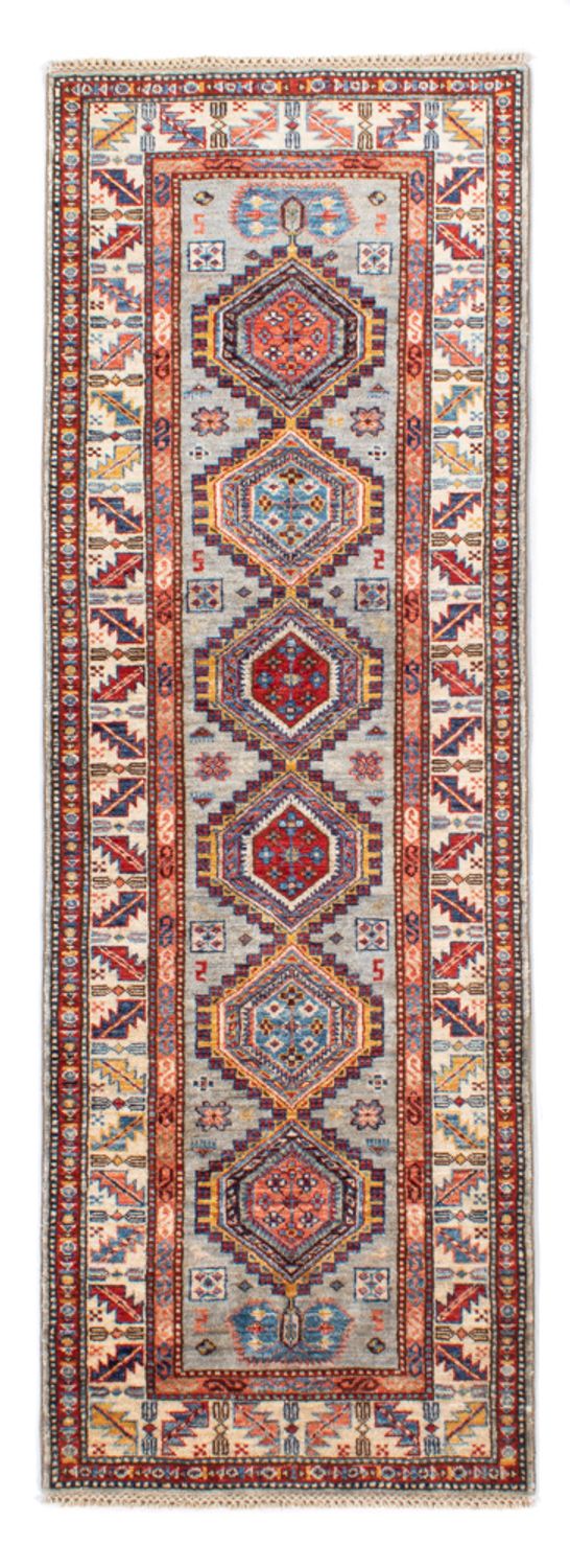 Alfombra de pasillo Alfombra Ziegler - Kazak - 228 x 74 cm - azul claro