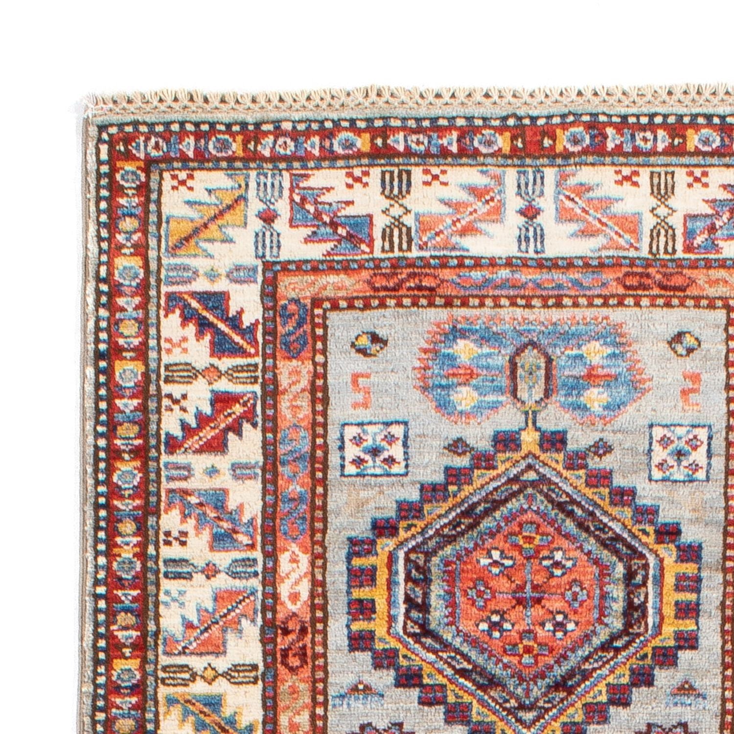Alfombra de pasillo Alfombra Ziegler - Kazak - 228 x 74 cm - azul claro