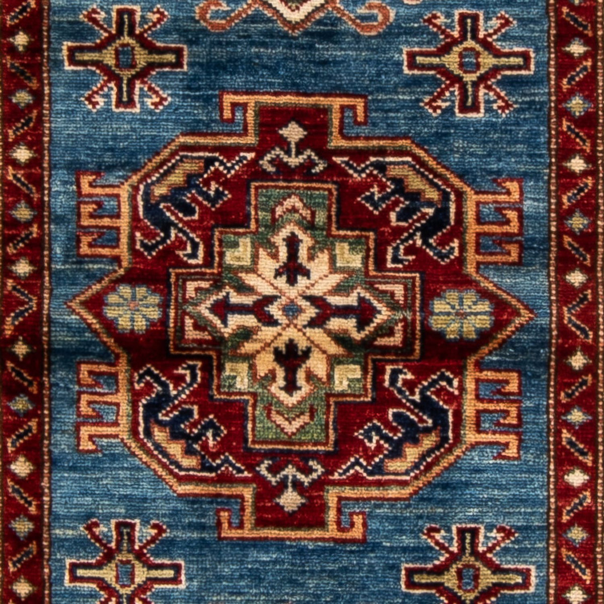 Alfombra de pasillo Alfombra Ziegler - Kazak - 216 x 77 cm - turquesa