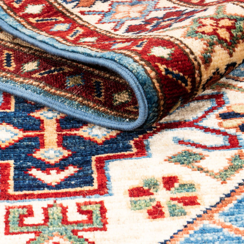 Alfombra de pasillo Alfombra Ziegler - Kazak - 216 x 77 cm - turquesa