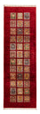 Alfombra de pasillo Alfombra Ziegler - Bakhtiari - 256 x 83 cm - rojo