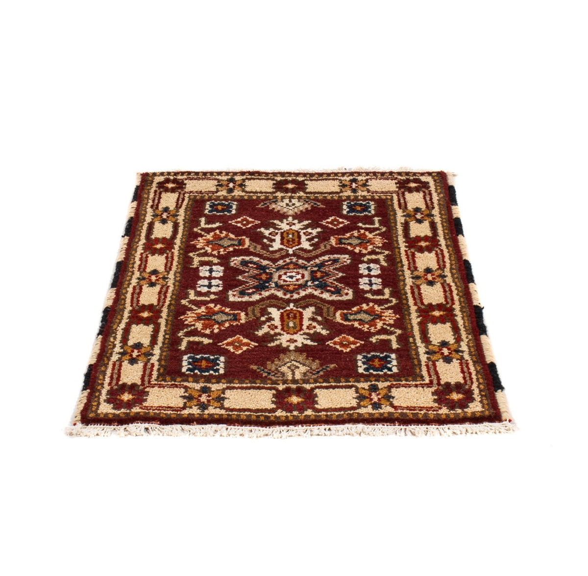 Alfombra oriental - 94 x 64 cm - rojo