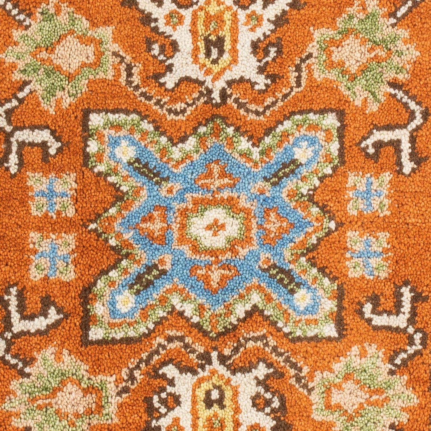 Alfombra oriental - 92 x 62 cm - naranja