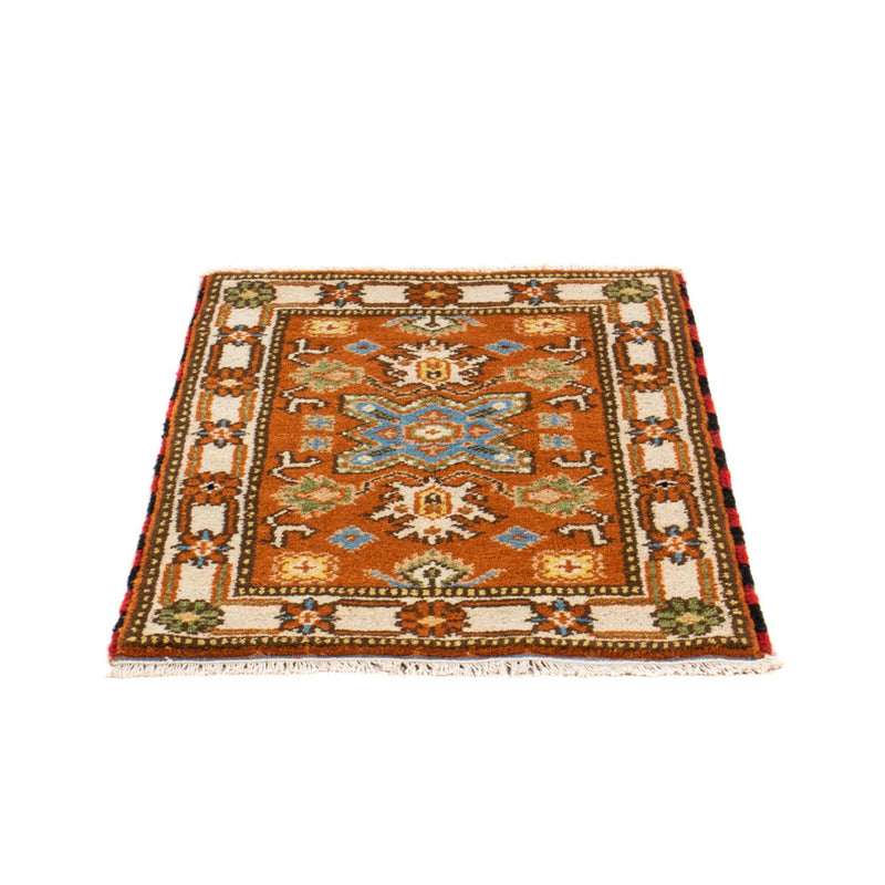 Alfombra oriental - 92 x 62 cm - naranja