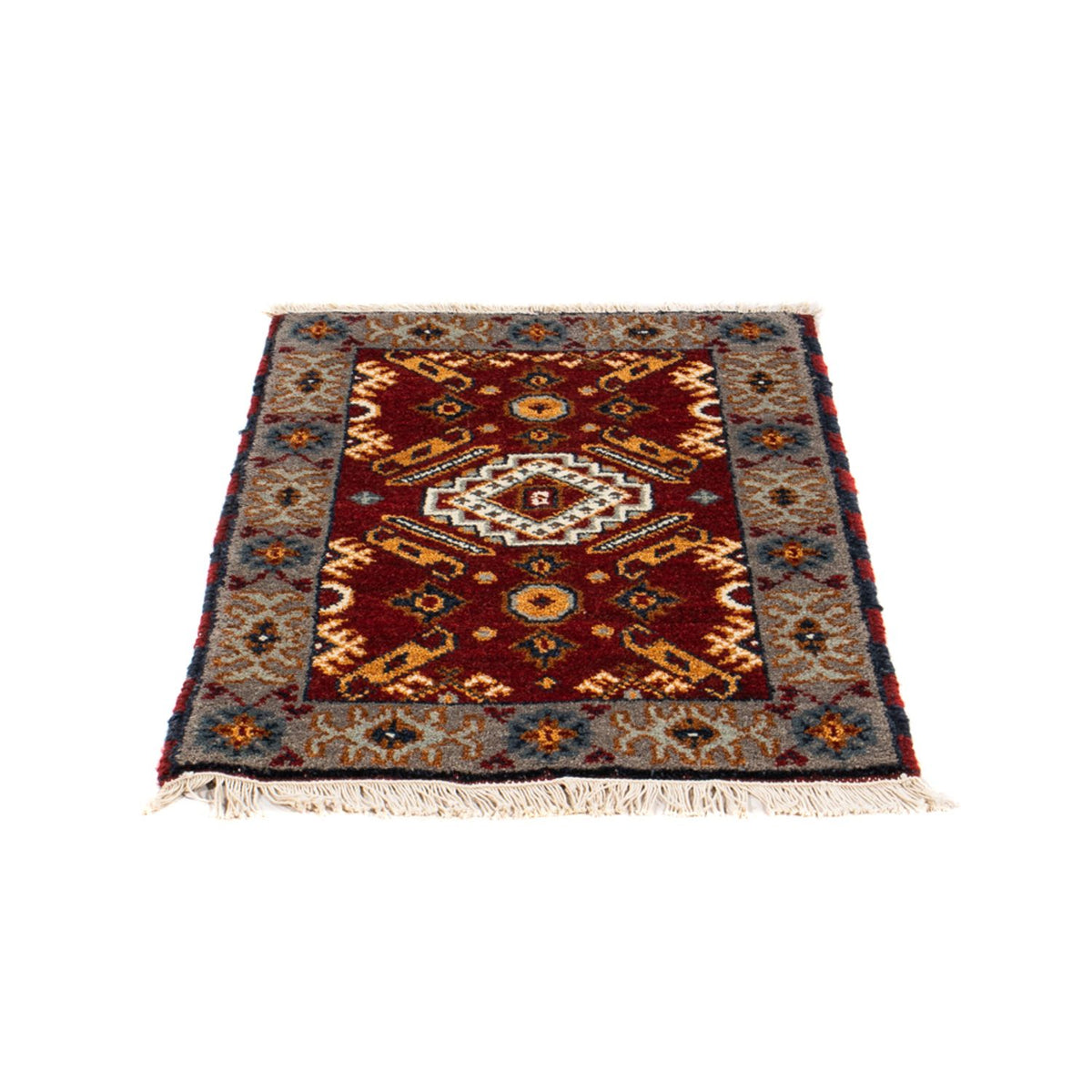Alfombra oriental - 91 x 62 cm - rojo