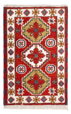 Alfombra oriental - 94 x 62 cm - rojo