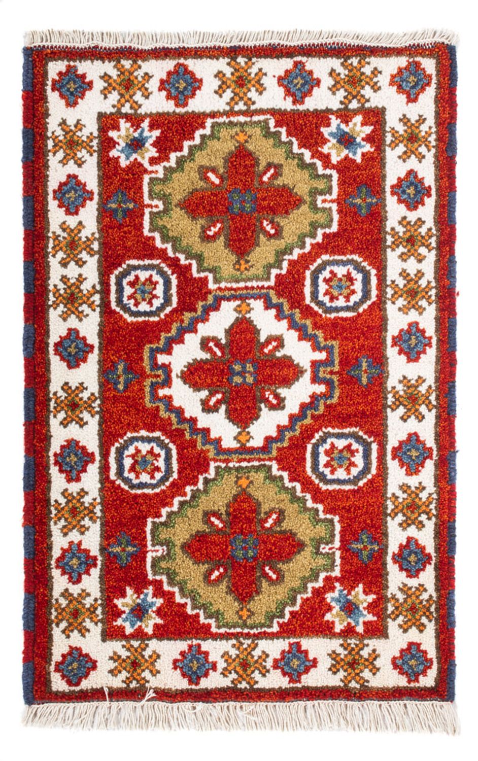 Alfombra oriental - 94 x 62 cm - rojo