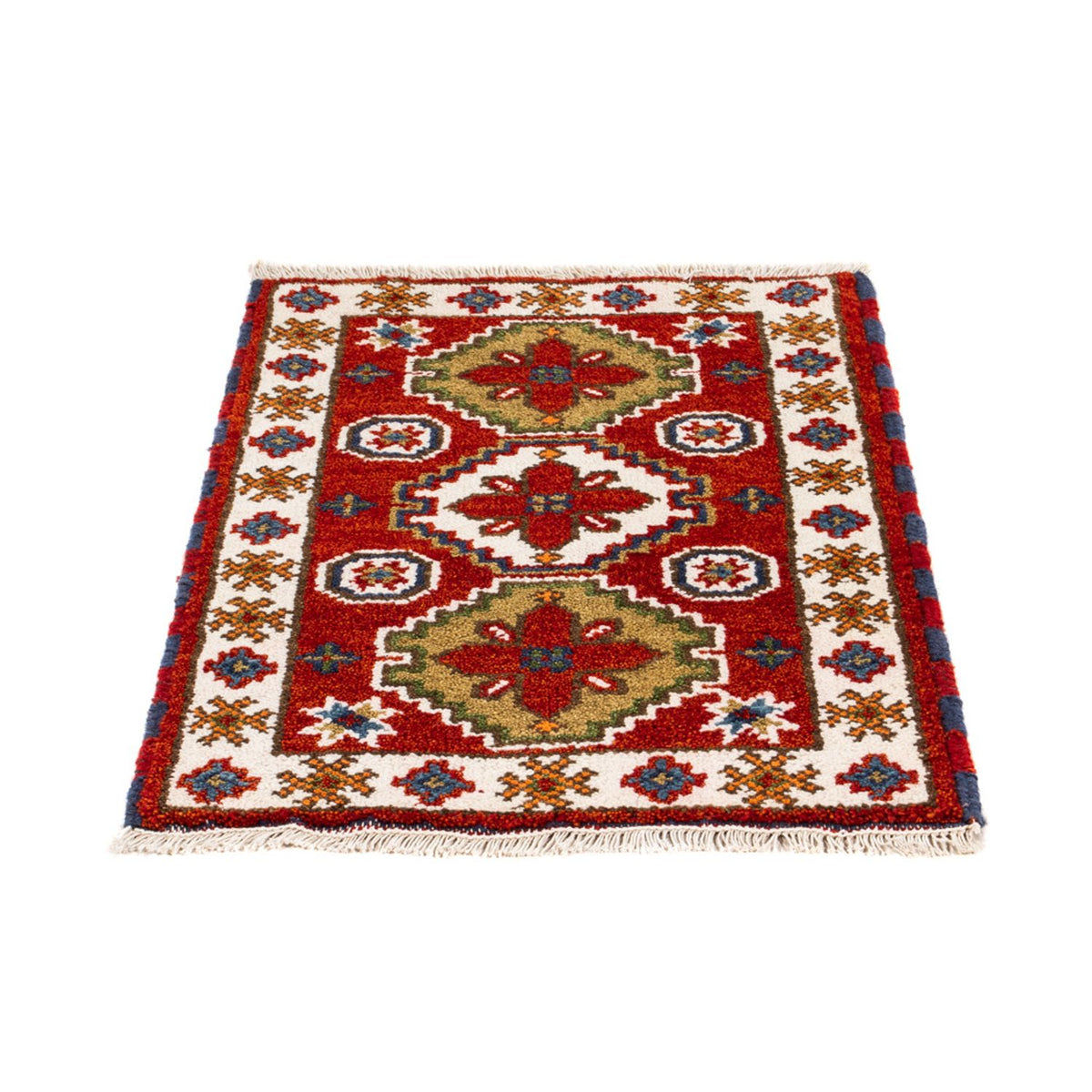 Alfombra oriental - 94 x 62 cm - rojo