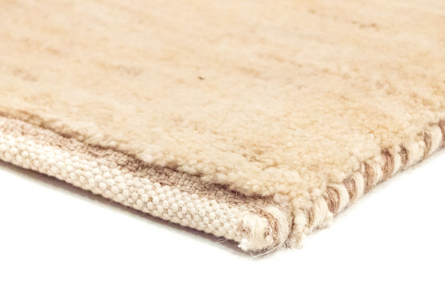 Alfombra de pasillo Alfombra Gabbeh - Persa - 304 x 82 cm - beige