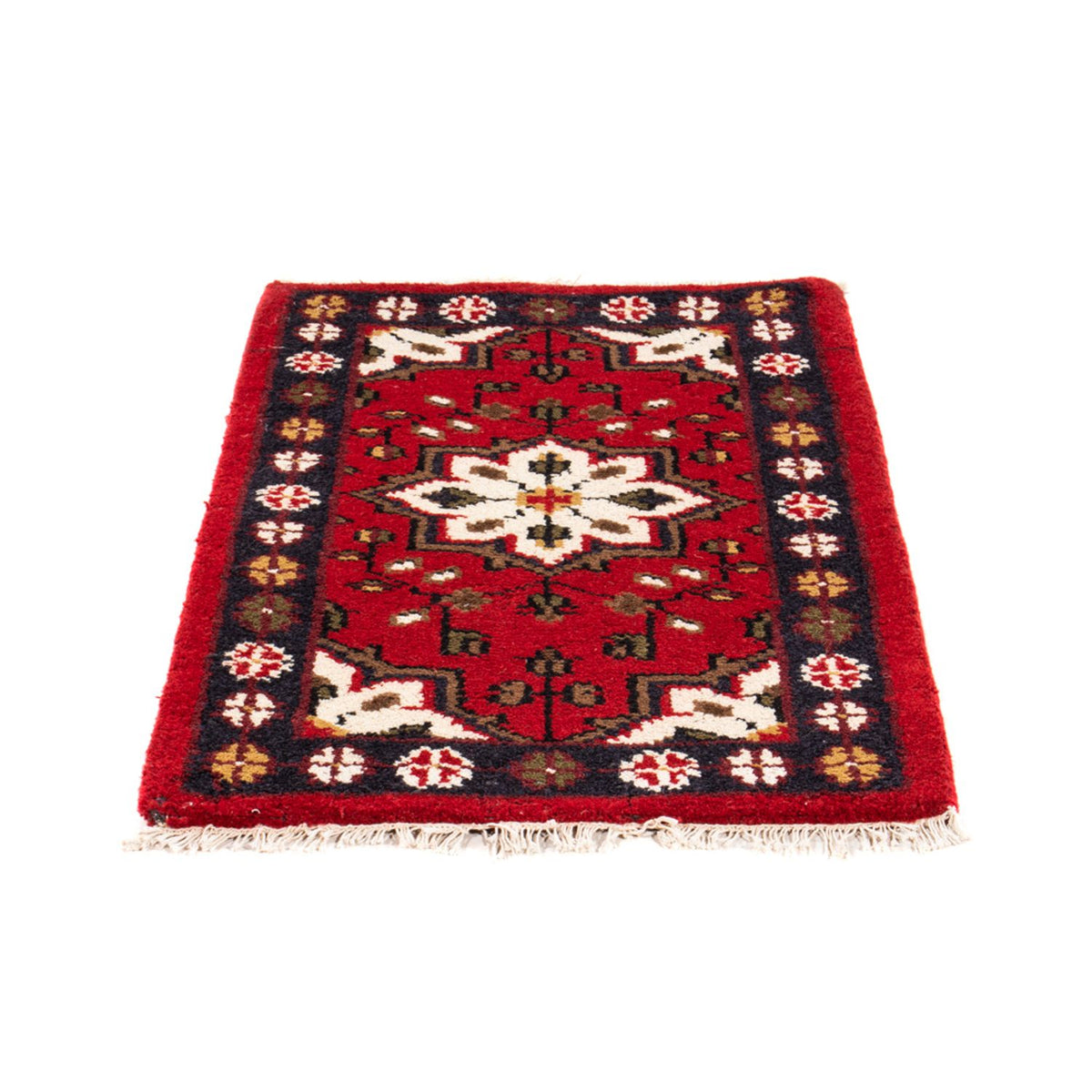 Alfombra oriental - 90 x 60 cm - rojo