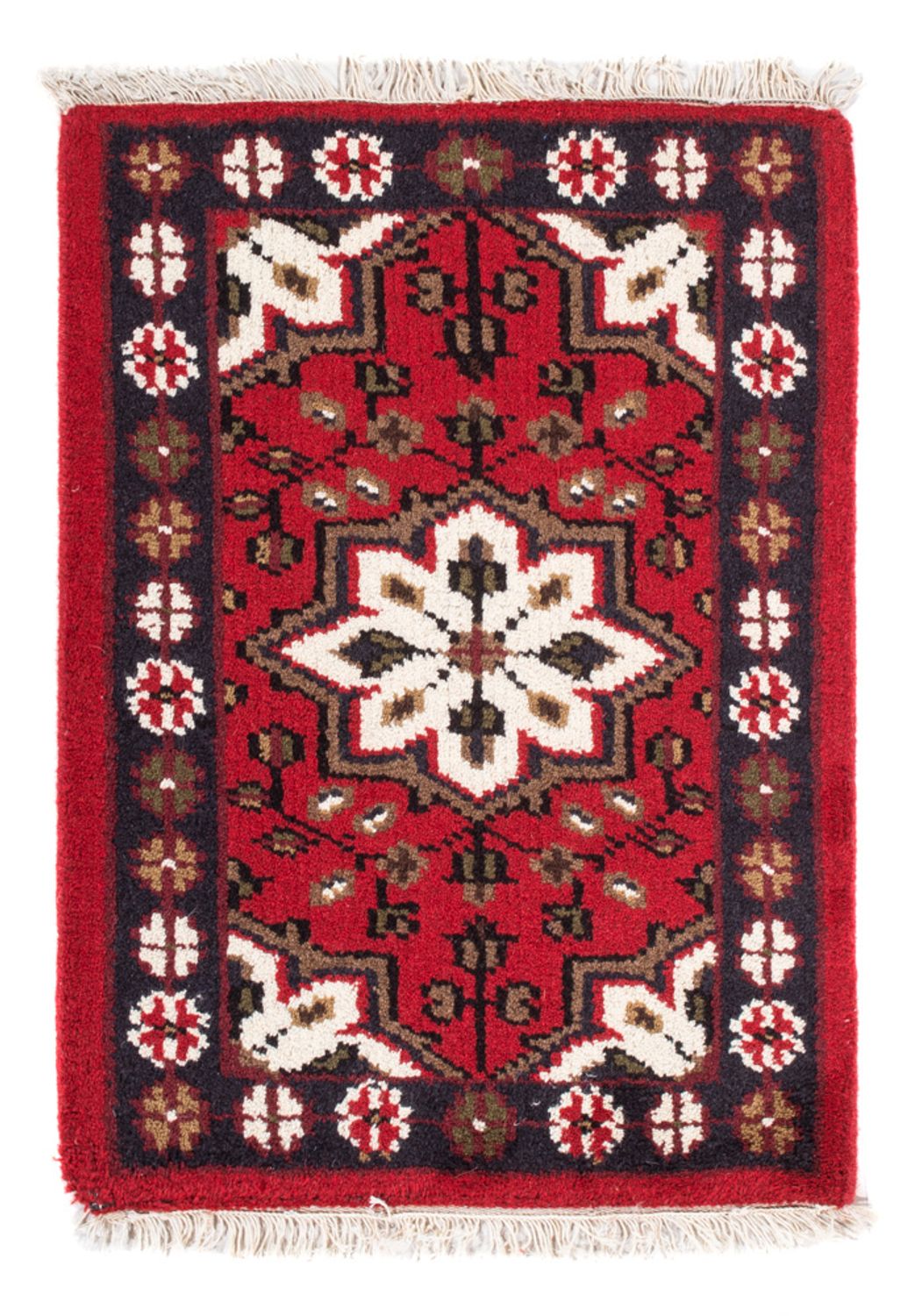 Alfombra oriental - 90 x 60 cm - rojo