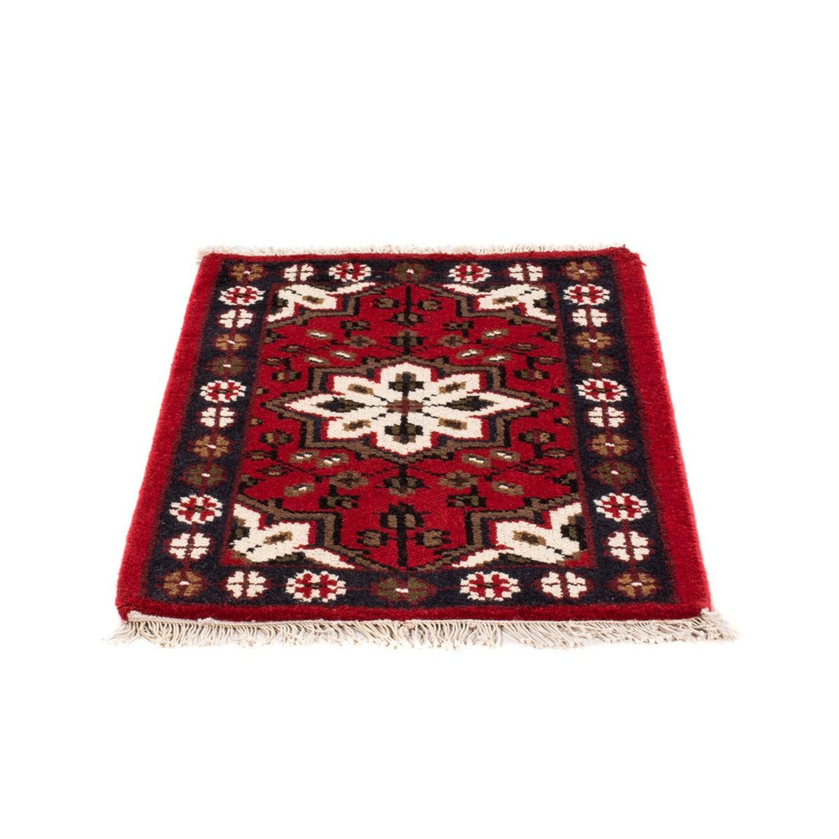 Alfombra oriental - 90 x 60 cm - rojo
