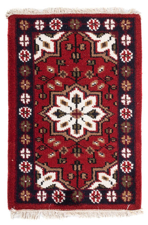 Alfombra oriental - 90 x 60 cm - rojo