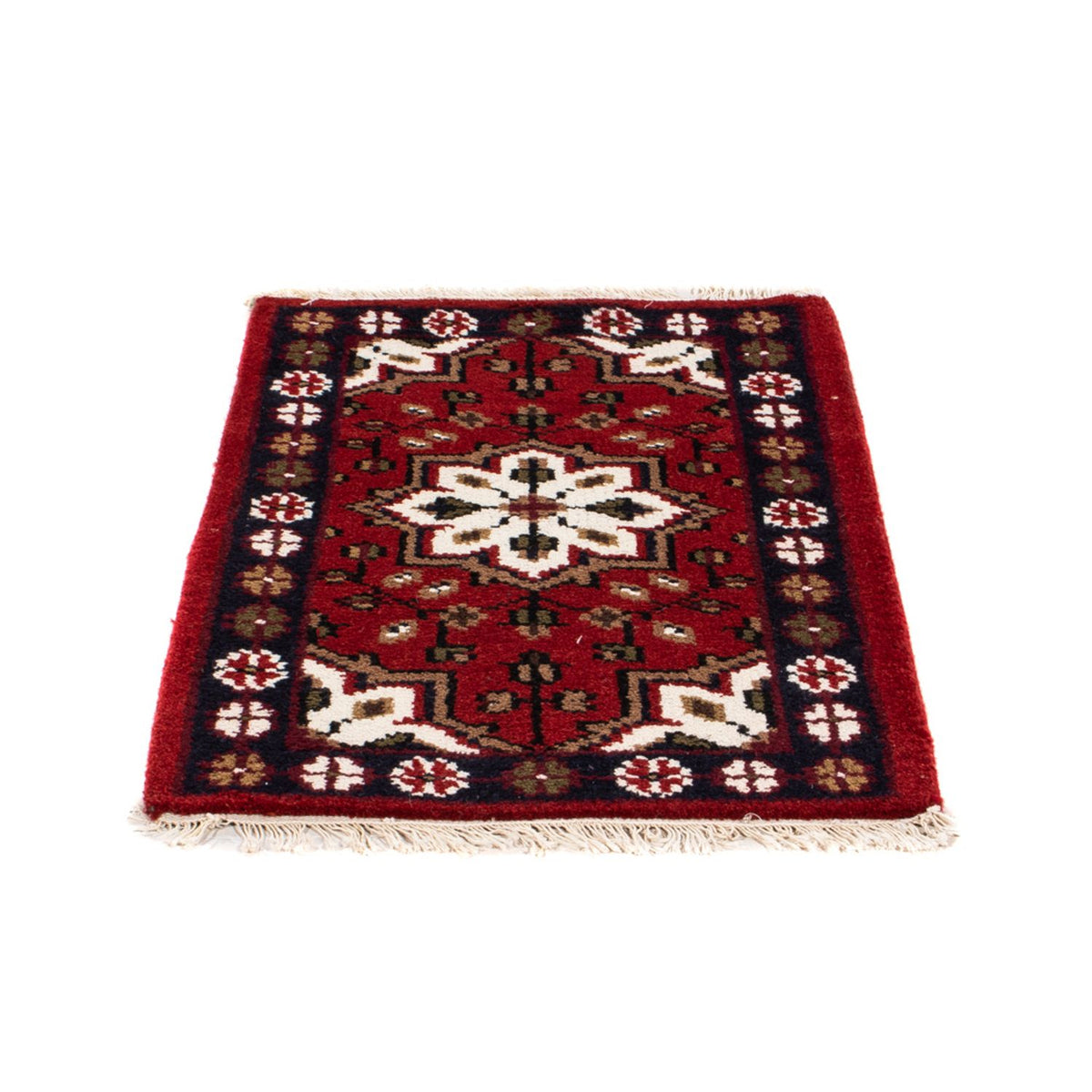 Alfombra oriental - 90 x 60 cm - rojo