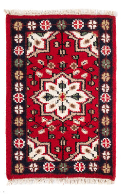 Alfombra oriental - 90 x 60 cm - rojo