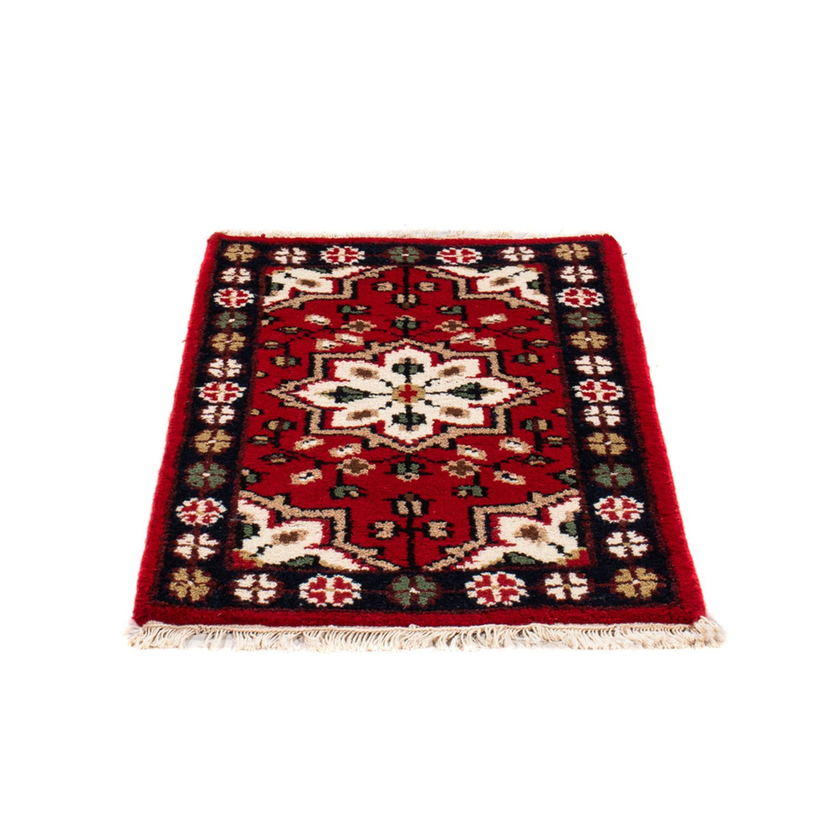 Alfombra oriental - 90 x 60 cm - rojo