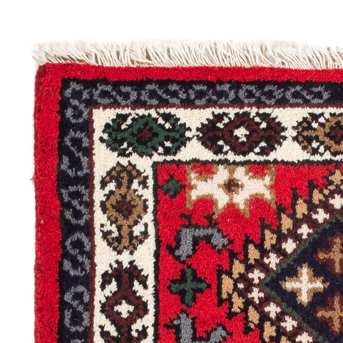 Alfombra oriental - 90 x 60 cm - rojo