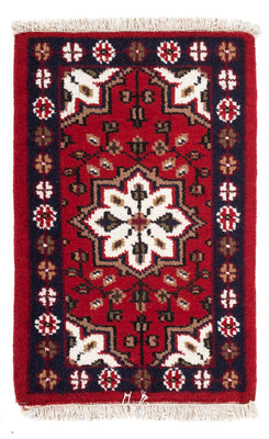 Alfombra oriental - 90 x 60 cm - rojo