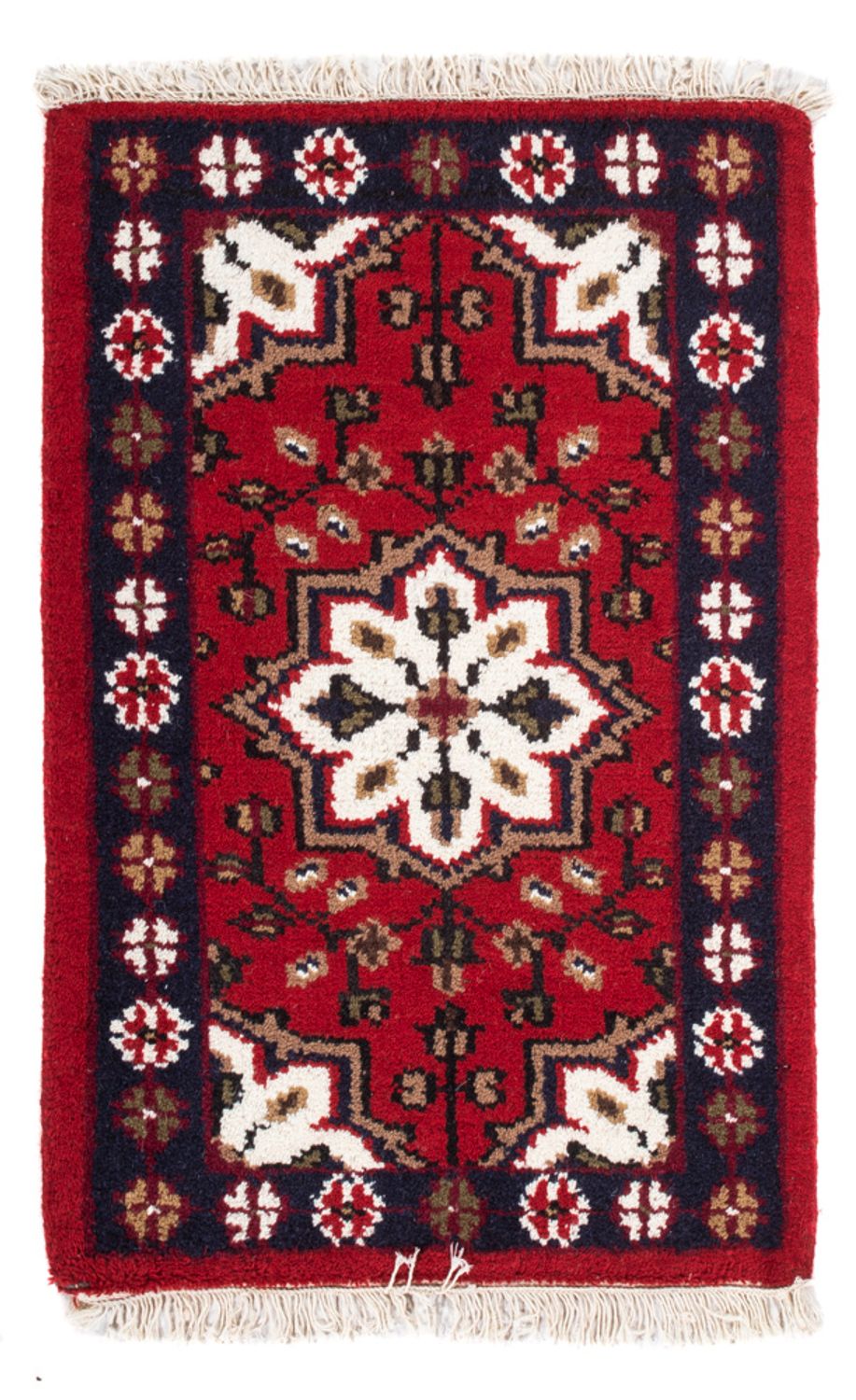 Alfombra oriental - 90 x 60 cm - rojo