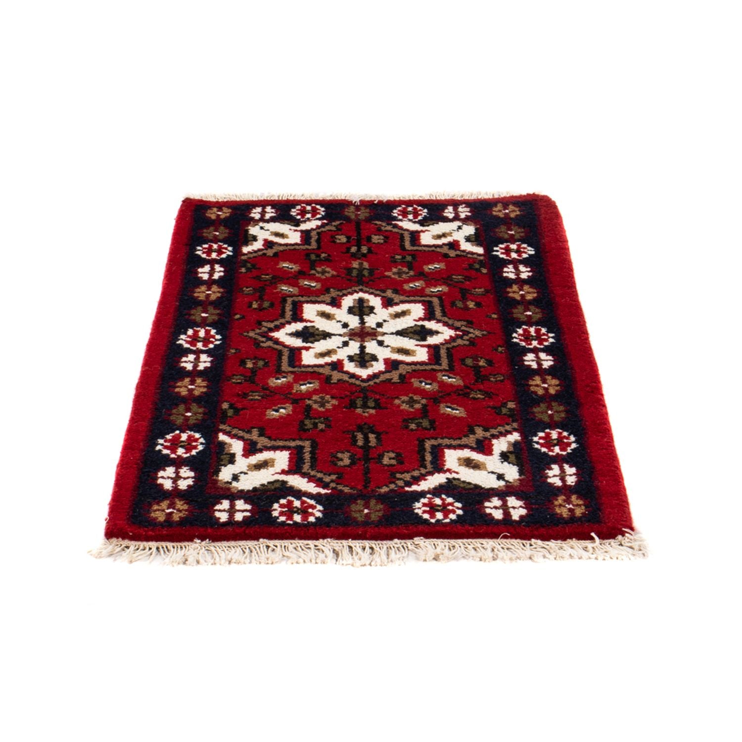 Alfombra oriental - 90 x 60 cm - rojo