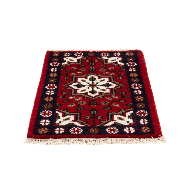 Alfombra oriental - 90 x 60 cm - rojo