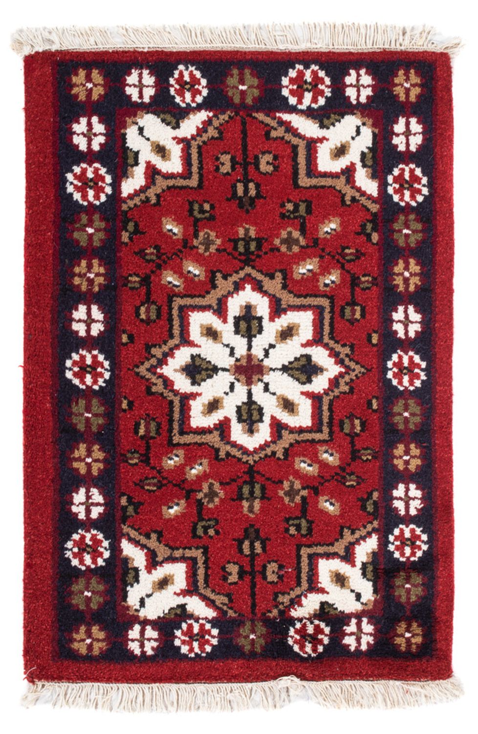 Alfombra oriental - 90 x 60 cm - rojo