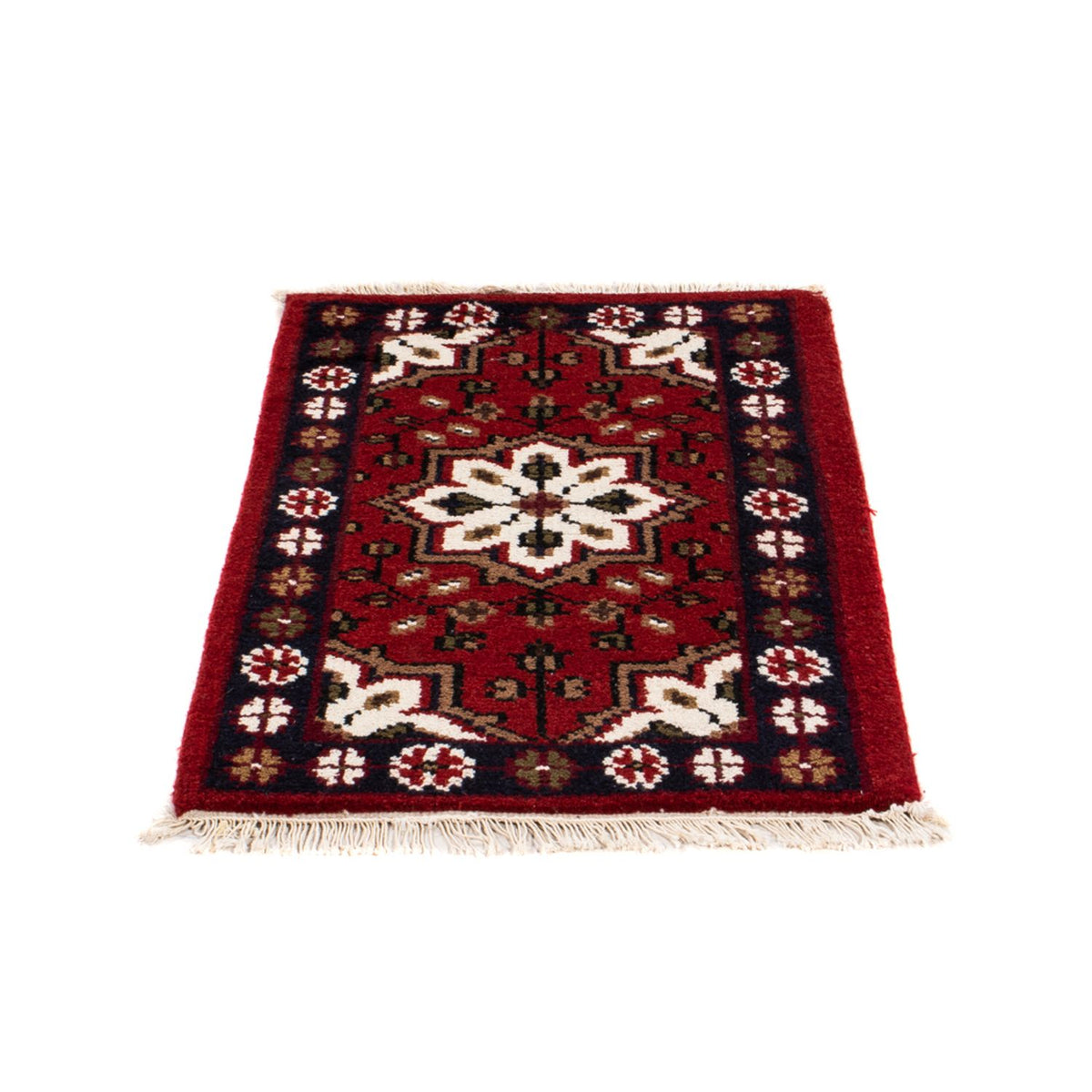 Alfombra oriental - 90 x 60 cm - rojo