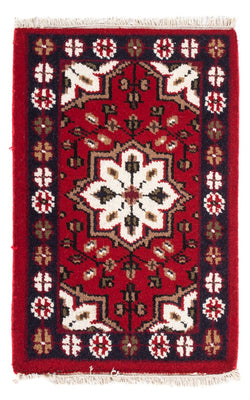 Alfombra oriental - 90 x 60 cm - rojo