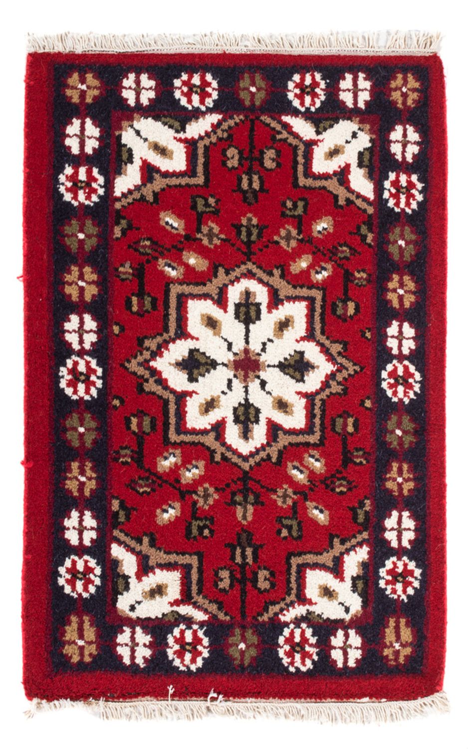 Alfombra oriental - 90 x 60 cm - rojo