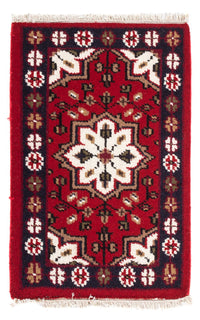 Alfombra oriental - 90 x 60 cm - rojo