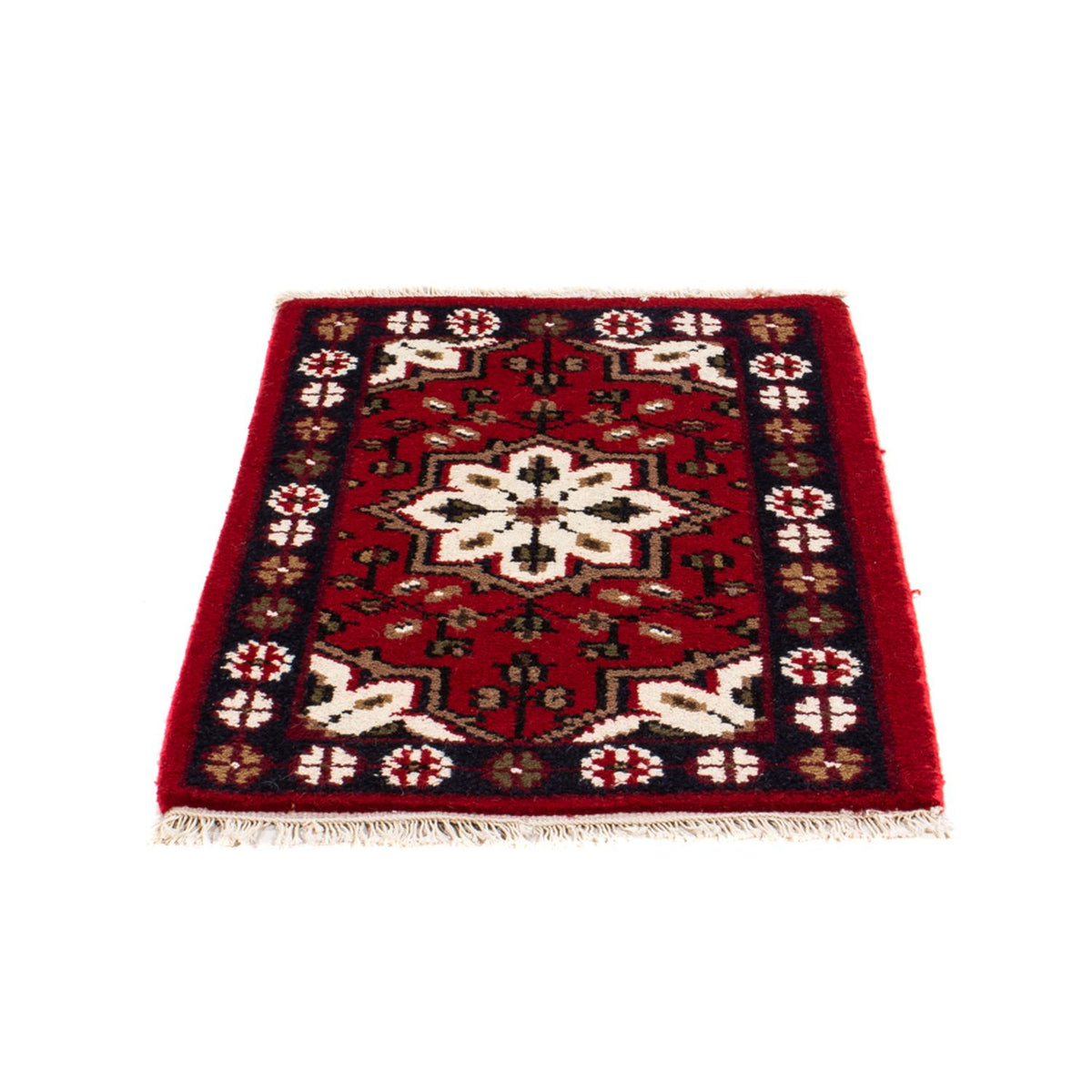 Alfombra oriental - 90 x 60 cm - rojo