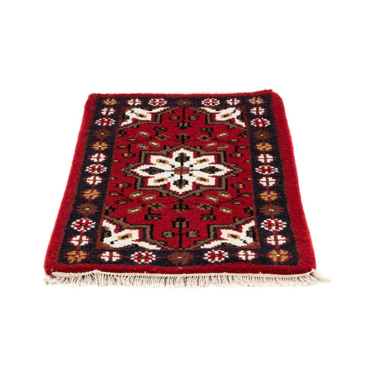 Alfombra oriental - 90 x 60 cm - rojo
