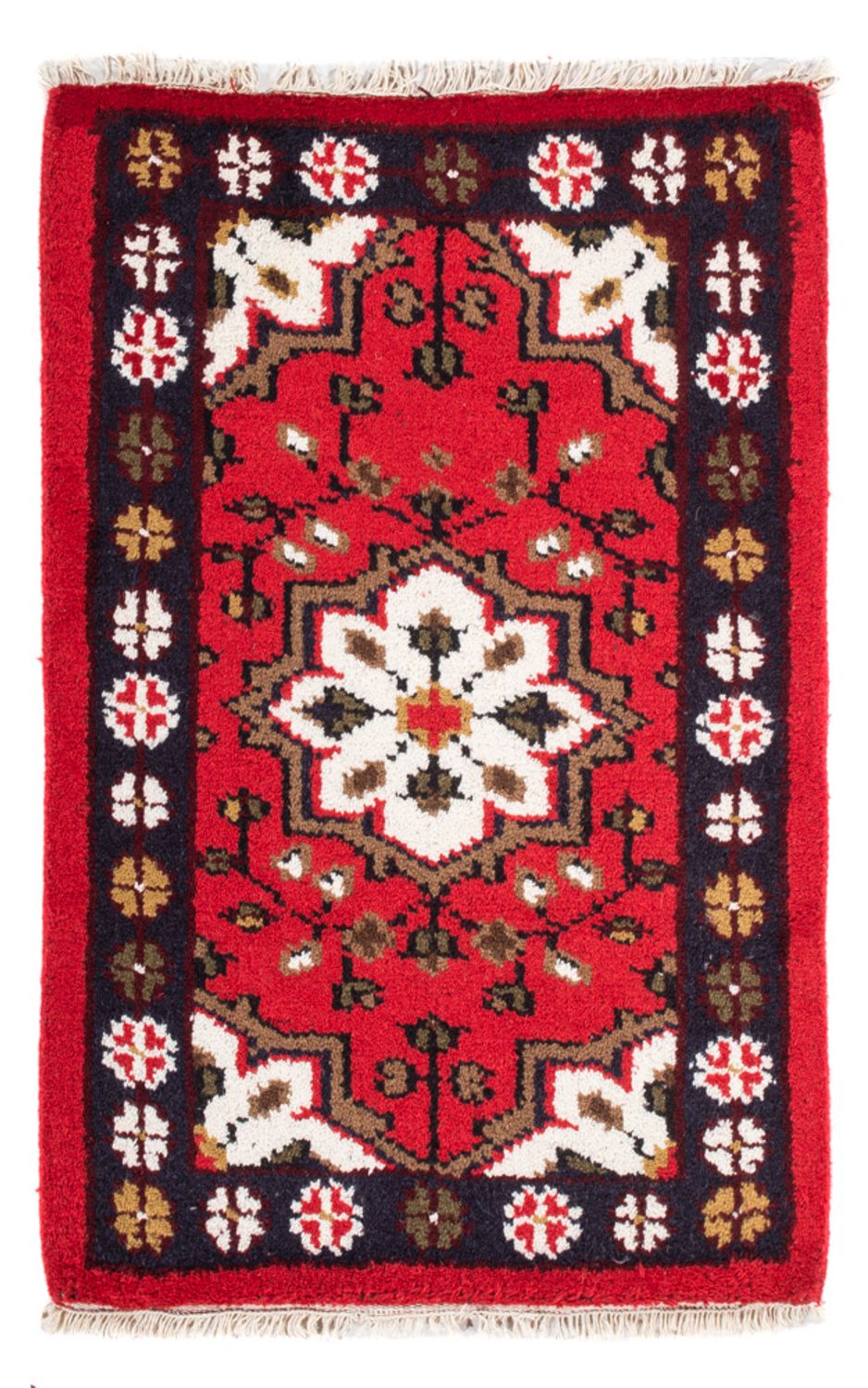 Alfombra oriental - 90 x 60 cm - rojo